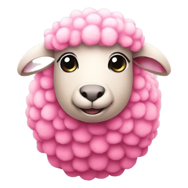 Cute Pink sheep sticker