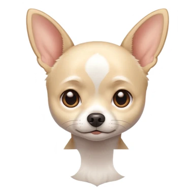 white chihuahua with short hair sticker