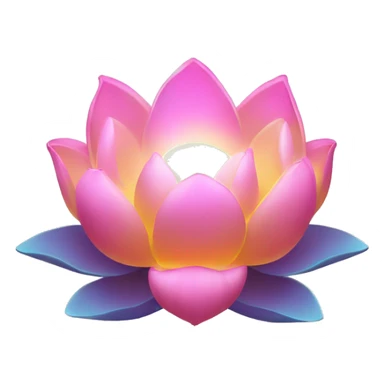 A glowing lotus flower with shimmering petals, surrounded by soft, floating orbs of light.

 sticker