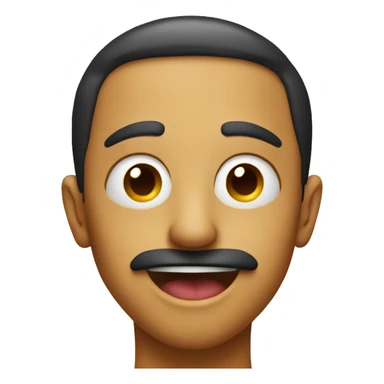 X eyes with tongue out  sticker