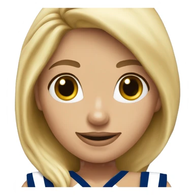 dallas cowboy cheerleader blonde girl  sticker