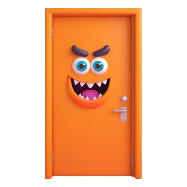 The door to my monster room sticker
