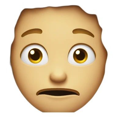 very unhappy smile sticker