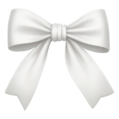 White bow sticker