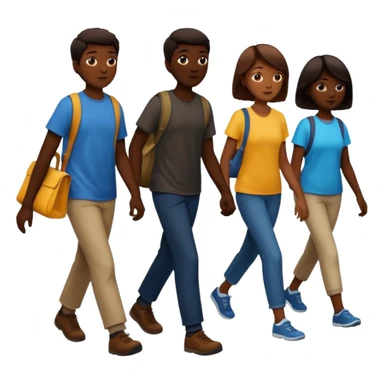 create an emoji to represent foot traffic sticker