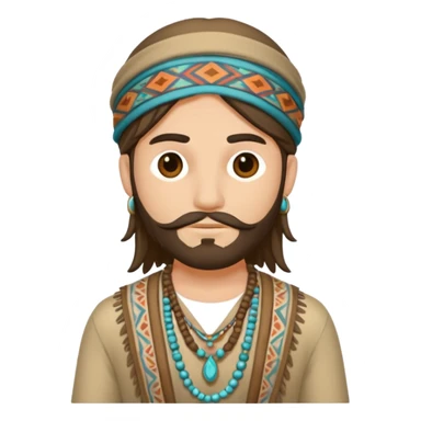 boho fashion man sticker