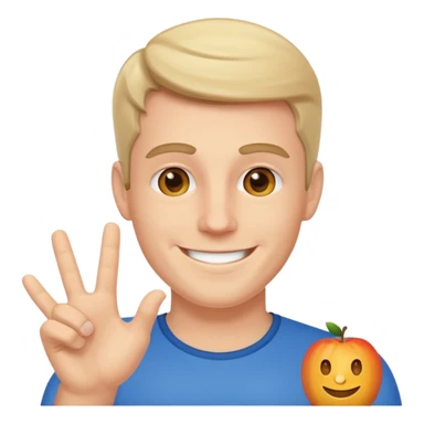 White guy flashing the camera sticker