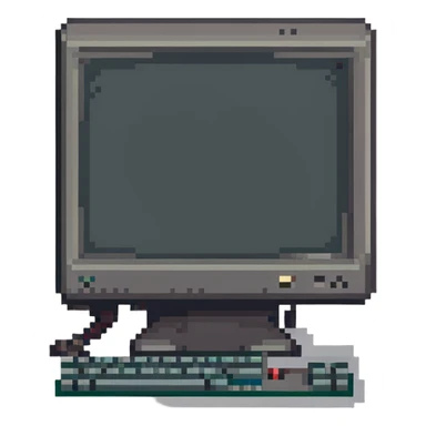 Old computer monitor sticker