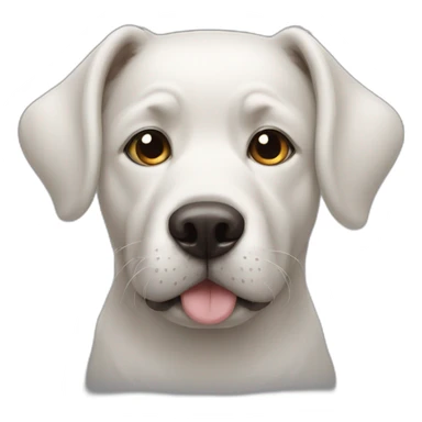 dog with one eye sticker