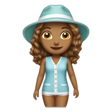 Hotel Staycation girl sticker