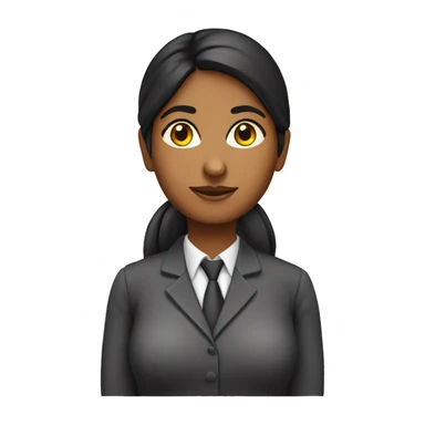 dark indian female geography teacher with bun and dark eyes sticker