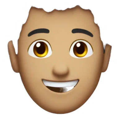 smile emoji with grapes for hair sticker