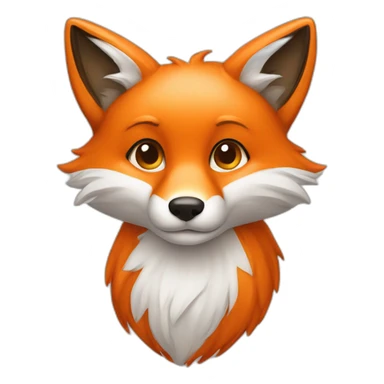 fox,orange sticker