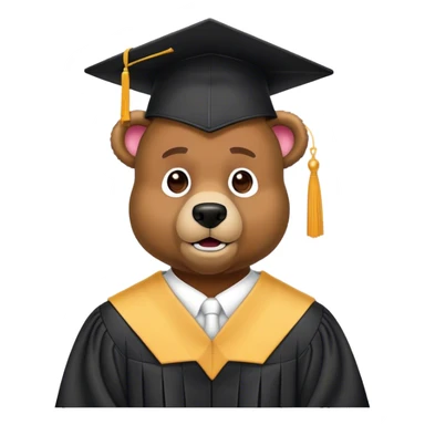 Kanye west graduation bear with his jaw dropped  sticker