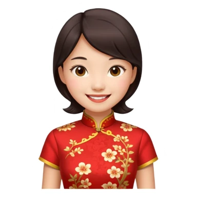 cheongsam girl sticker