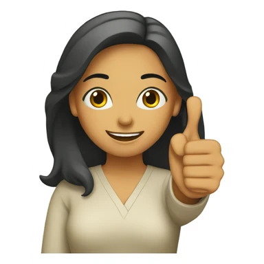 A PAKISTANI WOMAN WITH THUMBS UP sticker