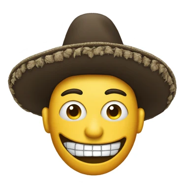 psychopath wearing a sombrero  sticker