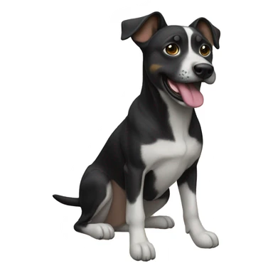 Dog with Jordan’s sticker