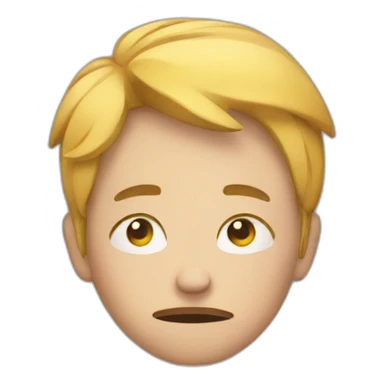 A tired person sticker