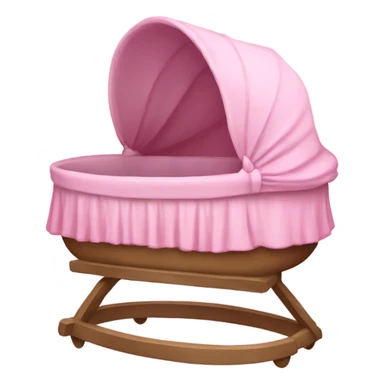 Pink bassinet  sticker