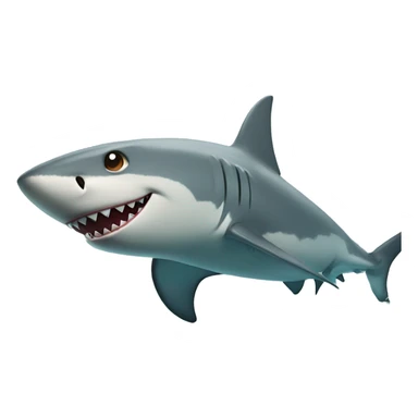 shark surfing on a clownfi sticker