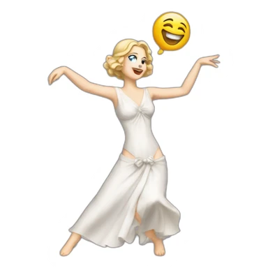 Madona dancing sticker