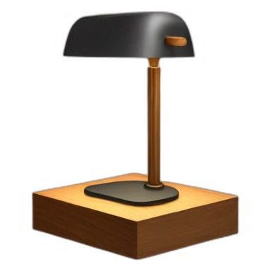 desk lamp modern wood sticker