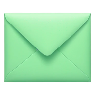 pastel green envelope sticker