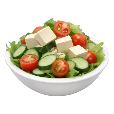 Tofu salad sticker