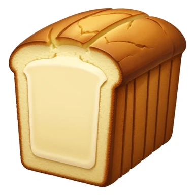 pound cake, golden brown, simple sticker