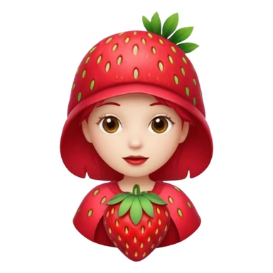 A strawberry outfit sticker