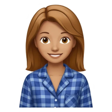 Pijama mujer castaña sticker