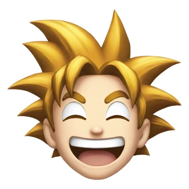 Goku laughing  sticker
