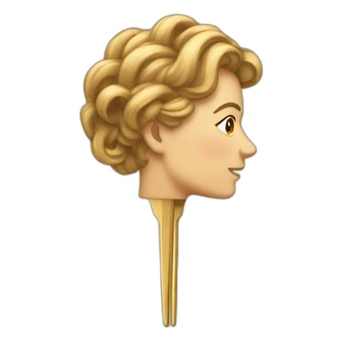 Hair pin sticker