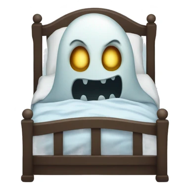 scary sleep ghost sticker
