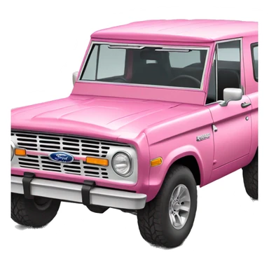 Pink ford bronco sticker
