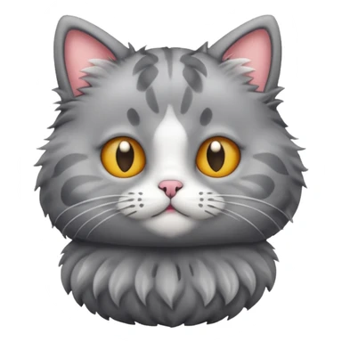 a cute cat with puffer sticker