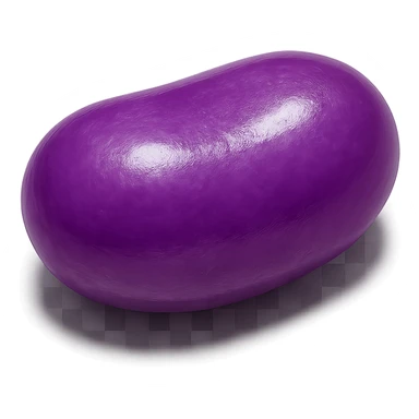 purple jellybean sticker