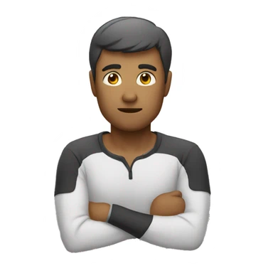 Man thinking about something sticker