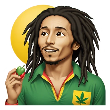 Create emoji quiz for 20 famous Bob Marley Song titles  sticker