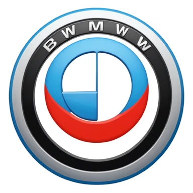 Make emoji of bmw logo sticker