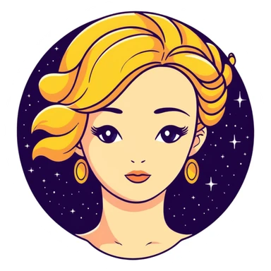 closeup head portrait of universe goddess Sophia with pretty perfect feminine attractive face, cosmic beauty with detailed delicate facial features, head only isolated, no body sticker