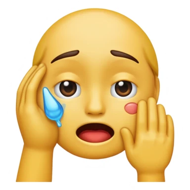 Tourne cet emoji 🤜 de -90 degrés et met le sur la bouche de cette emoji 😭 sticker