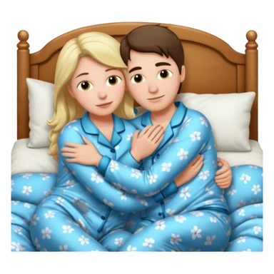 Masculine women spooning in bed sticker
