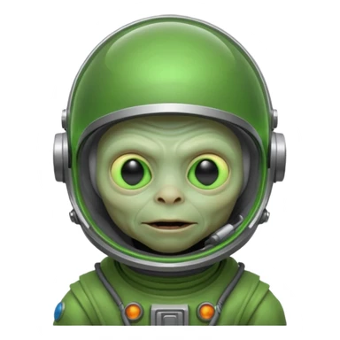 Neon gollum with a space helmet on sticker