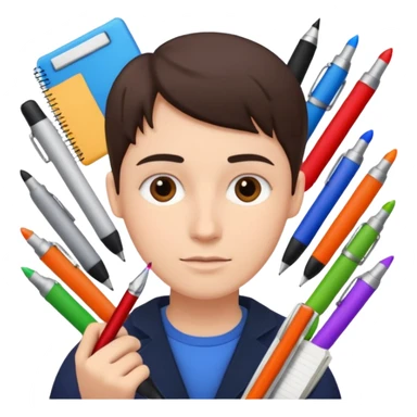 writer items sticker