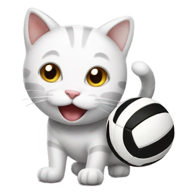 Cat Volleyball sticker