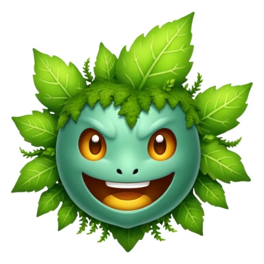 moss spirit chaotic grin leaf storm sticker