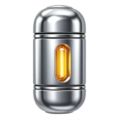 sorayama fuel capsule chrome glowing sticker