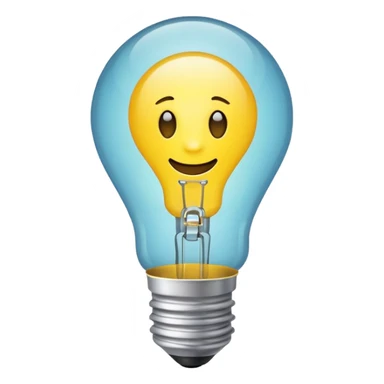 bulb bright idea emoji iphone sticker